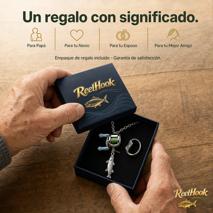 ReelHook™ — Collar de Carrete para Pescadores